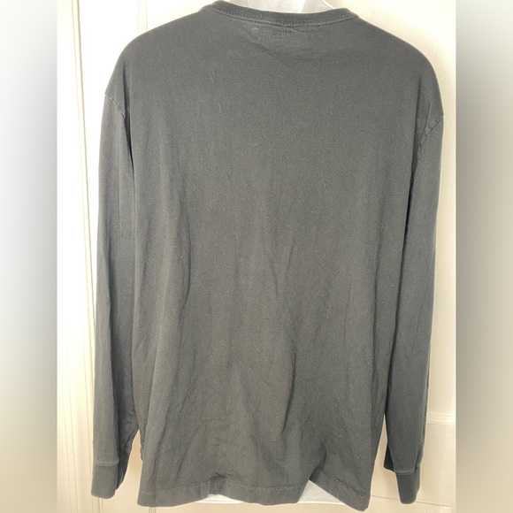 Polo by Ralph Lauren L Men's Solid Black V-Neck Shirt - Picture 4 of 5